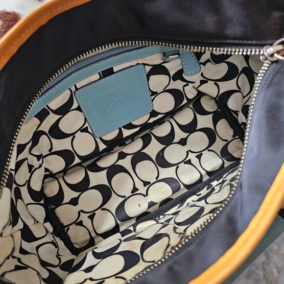 2004 Vintage Coach Y2K Mini Hampton Tote Satchel Purse Bag - Picture 7 of 8